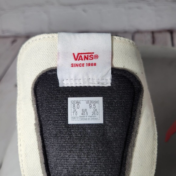 Vans Black and White High-Top Athletic Shoes - Picture 13 of 16